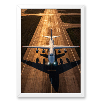 Quadro avião na pista