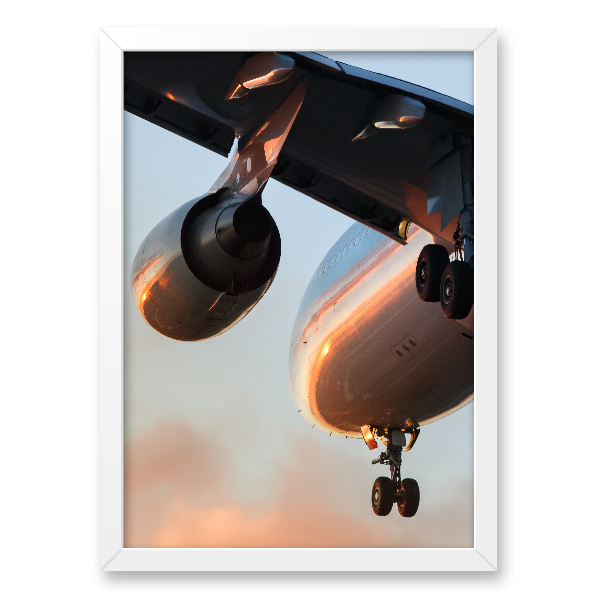 Quadro avião voando