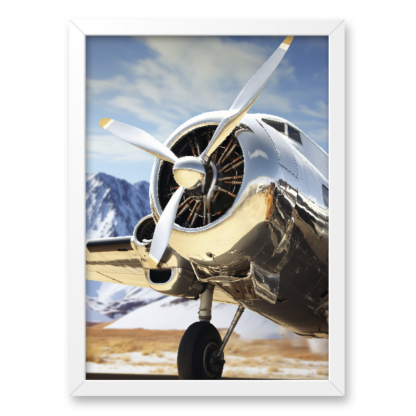 Quadro avião vintage clássico