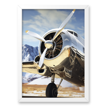 Quadro avião vintage clássico