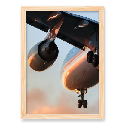 Quadro avião voando