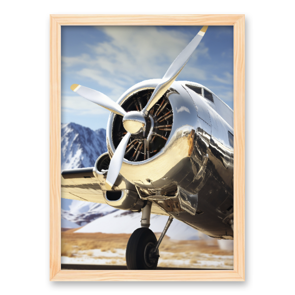 Quadro avião vintage clássico