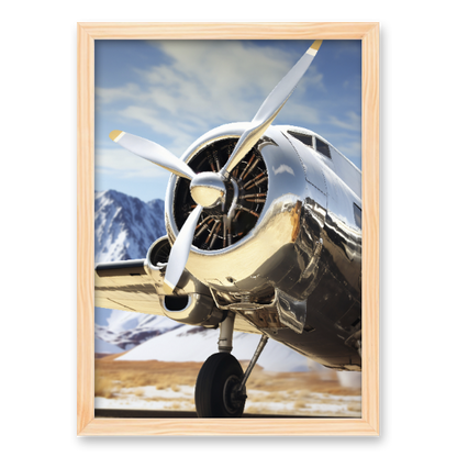 Quadro avião vintage clássico