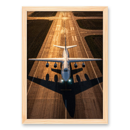 Quadro avião na pista