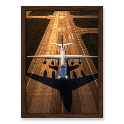 Quadro avião na pista