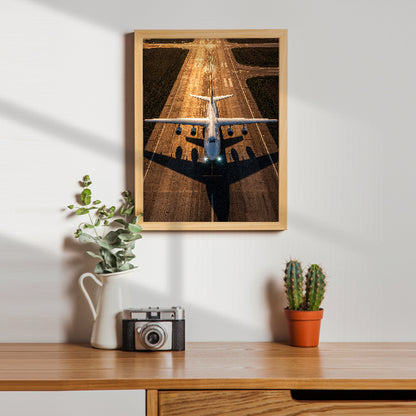 Quadro avião na pista