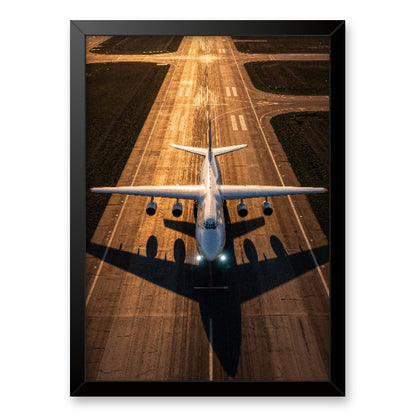 Quadro avião na pista