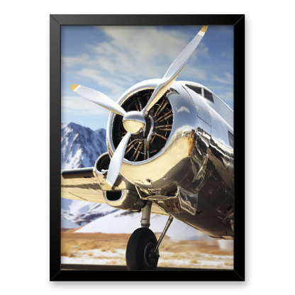 Quadro avião vintage clássico