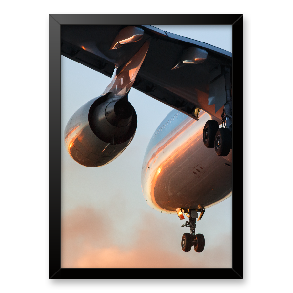 Quadro avião voando