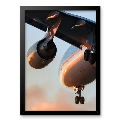 Quadro avião voando