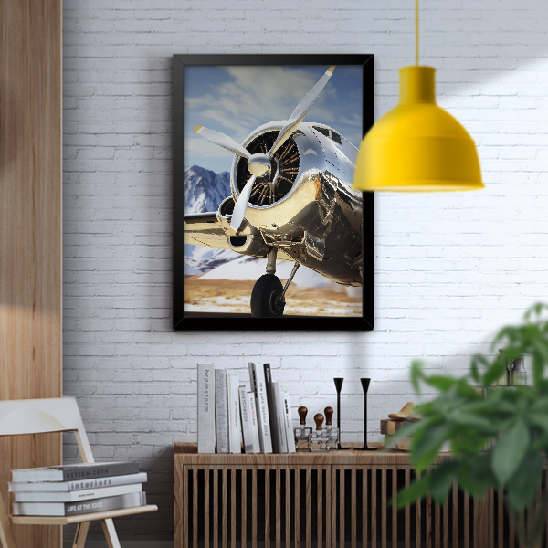 Quadro avião vintage clássico