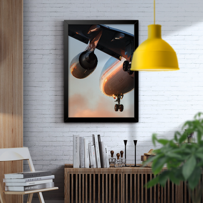 Quadro avião voando