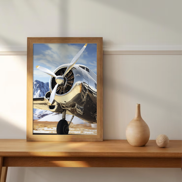 Quadro avião vintage clássico