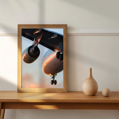 Quadro avião voando