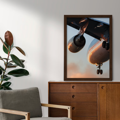 Quadro avião voando