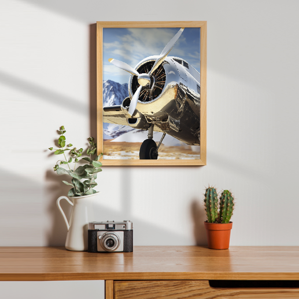 Quadro avião vintage clássico