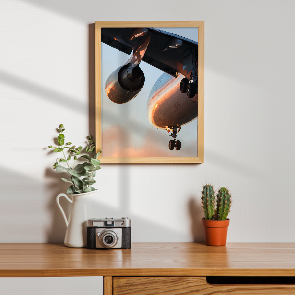 Quadro avião voando