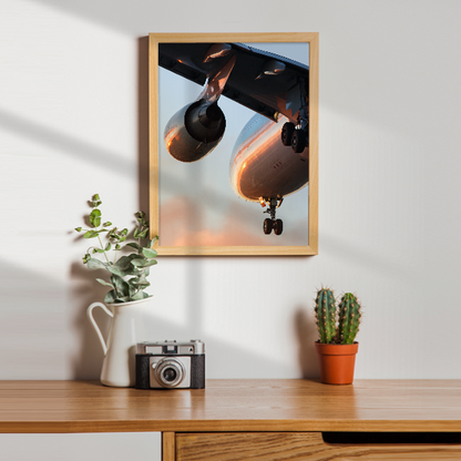 Quadro avião voando