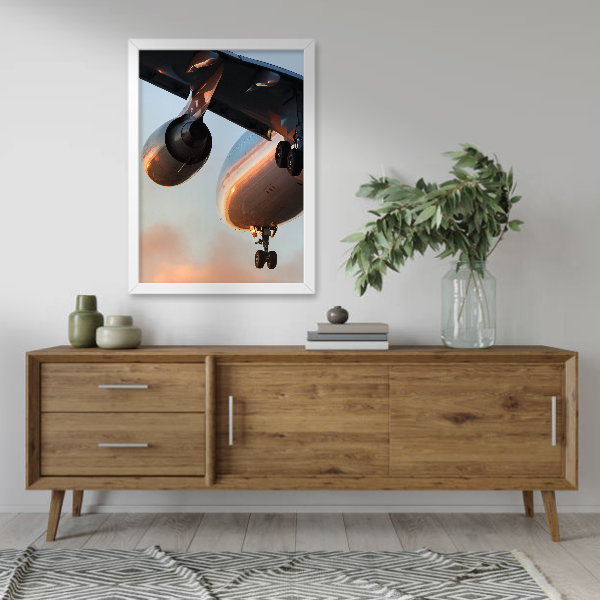 Quadro avião voando