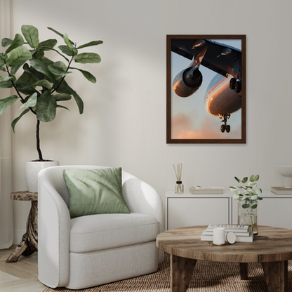 Quadro avião voando