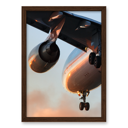 Quadro avião voando