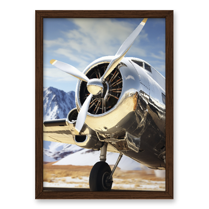 Quadro avião vintage clássico